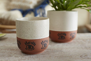 Eye Ceramic Pot