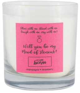 MAID OF HONOUR PROPOSAL CANDLE